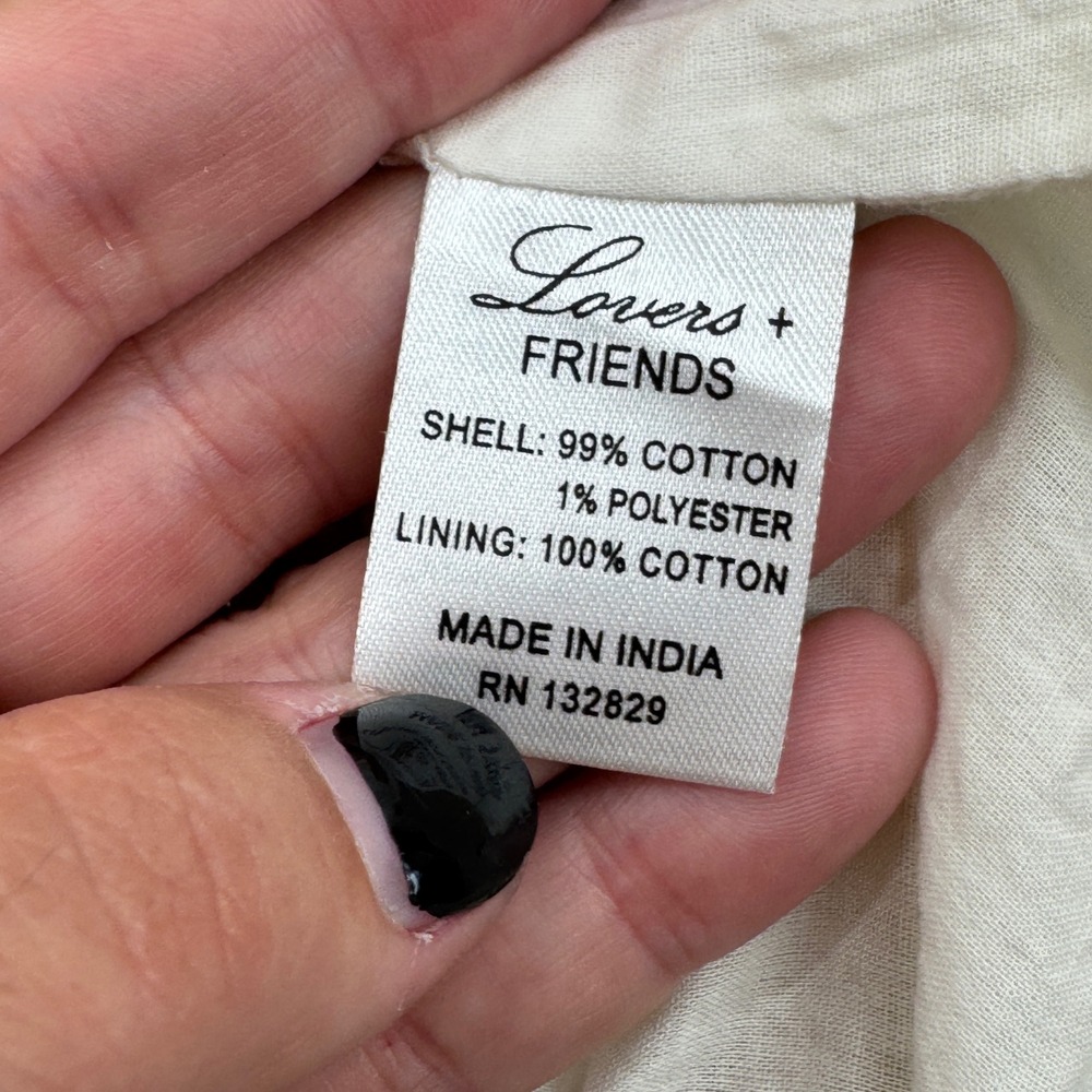 Lovers & Friends Stay Dress XL Spring Rainbow Mini Off the Shoulder Summer Cute - Picture 8 of 10